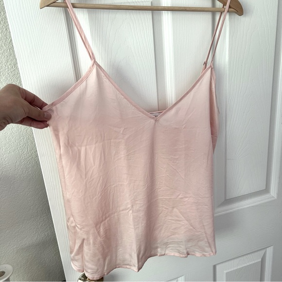 Ettitude Sateen Cami Cloud Pink Clean Bamboo Sleep Shirt Loungewear Size Medium - Picture 5 of 14